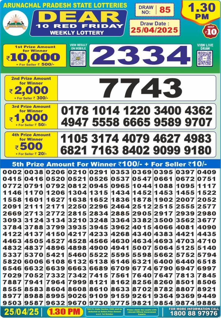 Dear Lottery 1:30 PM Result - Coming Soon Dear Lottery 1:30 PM Result - Coming Soon