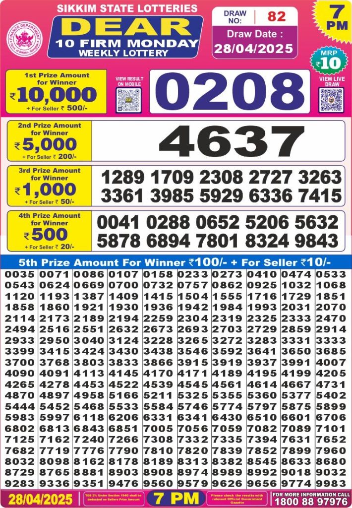 7 PM Result