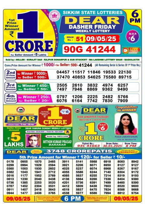 7 PM Result