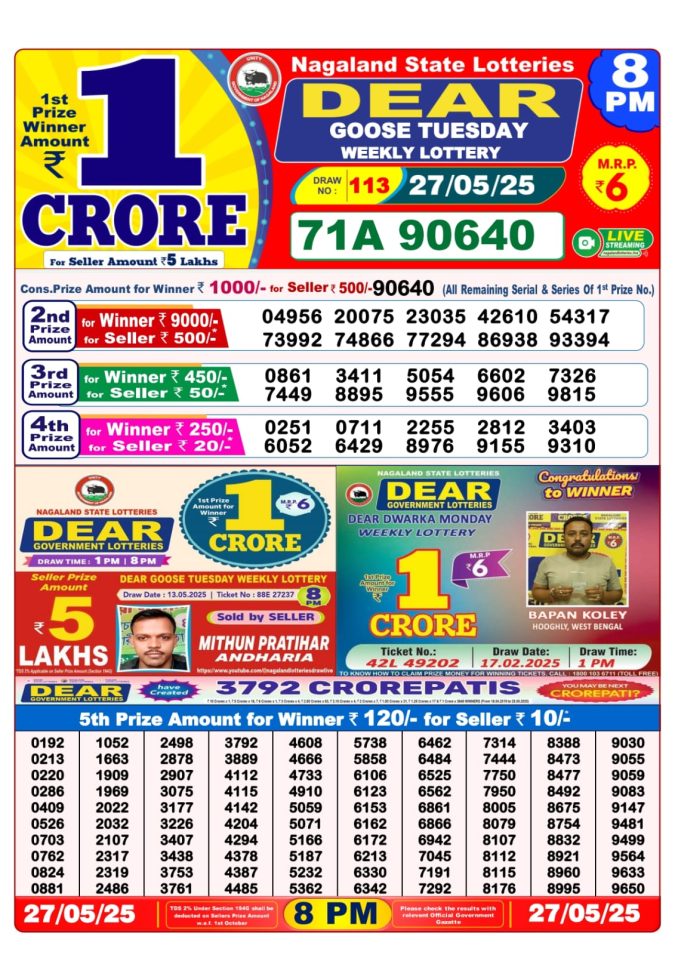 8 PM Result