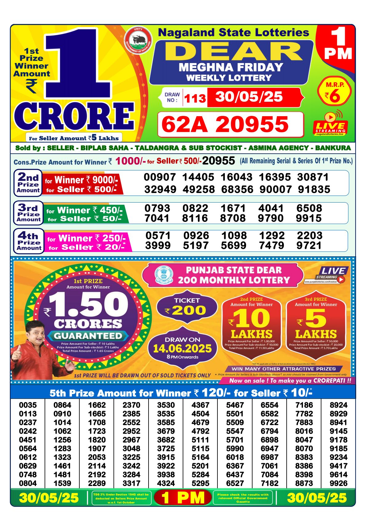 Lottery Result Image