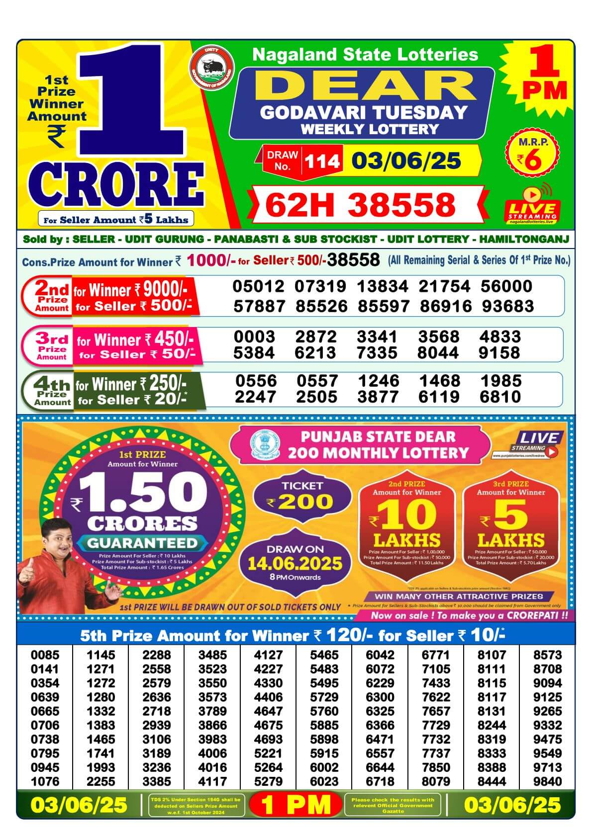 Lottery Result Image